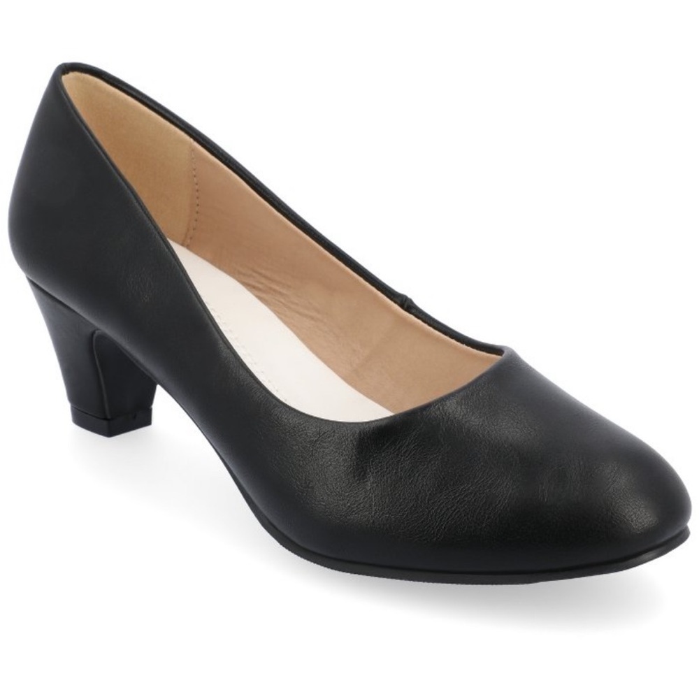 Journee Collection Womens Luu-m
Comfort Insole Round Toe Low Block
Heel Pumps